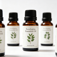 Huile Essentielle d'Eucalyptus Pure, Naturelle et Biologique, Purifiante, Rafraîchissante, Soin de la Peau, Aromathérapie, Huile de Massage pour Diffuseur