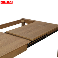 Table à manger rectangulaire en bois de luxe, très vendue, facile à nettoyer, 6-8 places, design extensible et sécurisé