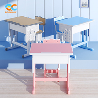 Mobilier scolaire à bas prix prêt à l'emploi Bureau et chaise de classe pour enfants non toxiques Bureau et chaise au design ergonomique