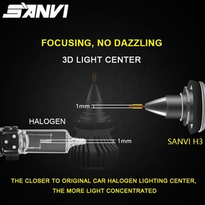 2023 New H3 Graphene Auto Lighting 3900lm 35w 6000k H1 H7 9005 9006 H11 Graphene LED Headlights <b>H4</b> CSP LED Headlight - Product Image 5