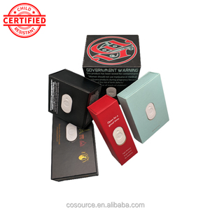 Custom Certified Child Resistant Packaging Premium Button Cardboard Paper Rigid Box for Joint Cart Chocolate