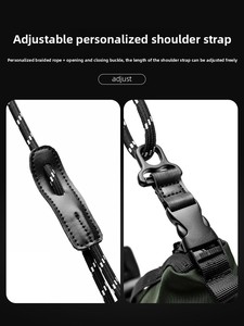 <span class=keywords><strong>Sac</strong></span> <span class=keywords><strong>bandoulière</strong></span> messager tendance grande capacité pour <span class=keywords><strong>homme</strong></span>, <span class=keywords><strong>sac</strong></span> à l'épaule décontracté et sportif - Product Image 4