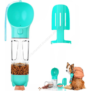 Botellas Portátiles Multifuncionales 4 en 1 para Mascotas, para Beber Agua, Comederos, Botella para Alimentar Perros, Sin Reseñas - Product Image 1