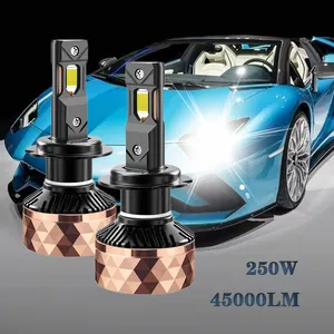 Rose Gold OEM 45000lm 250W AI CANBUS HB3 h1 h11 h7 9005 9006 EMC 4575 CSP auto car led light motorcycle bulbs h4 led headlights