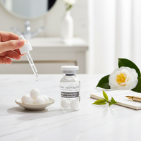 Cosmétique coréen haut de gamme, bille de peptide lyophilisée à haute concentration, acide hyaluronique, glycérine, anti-âge, anti-rides, blanchissant