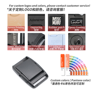 Boucle de ceinture personnalisée en plastique recyclé Pom avec logo personnalisé, sangle en nylon réglable, boucles de ceinture personnalisées - Product Image 4