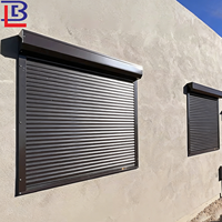 Volet creux décoratif sur mesure à persienne intégrée Résistance en aluminium aux ouragans Stores Volet en aluminium Fenêtres