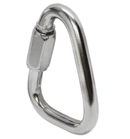 Accessoires de quincaillerie de gréement en acier inoxydable durable 304 316, maillons rapides triangulaires
