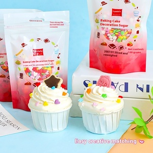 Love Star fiore cavo Wafer 100g colore affettato perline di zucchero di cottura materia prima per torta strumento decorativo - Product Image 4