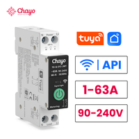 Interruptor Inteligente Wi-Fi Tuya API TO-Q-SY2-JWT, Interruptor Automático Inteligente MCB, Automatización del Hogar, Medición Remota, CE/RoHS Chayo