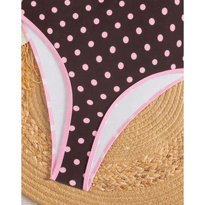 Costume da bagno intero sexy a pois con scollo all'americana, nuovo modello 2026, scollo a V profondo, taglio alto, per l'estate, la spiaggia, il spa e le feste - Product Image 3