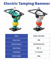 Compacteur vibrant électrique triphasé 380V pour compactage de sable et gravier après remblaiement de canalisations - Vente en gros