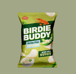 BIRDIE BUDDY Chips de Camarón Sabor Picante Cheongyang Mayo en Bolsa, Crujientes, Paquete Familiar, Venta al por Mayor, Pedido a Granel - Product Image 3