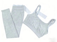 Ensemble de sport 2 pièces en tissu intelligent respirant, extensible dans quatre directions, anti-transpiration et séchage rapide, écoresponsable, pour yoga et gym, avec jupe tendance