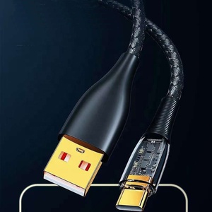 Cavo dati intrecciato in <span class=keywords><strong>Micro</strong></span> lega trasparente di nuovo stile all'ingrosso ricarica tipo c <span class=keywords><strong>Micro</strong></span> caricatore USB imposta cavo dati - Product Image 5