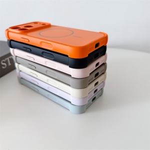 Funda Magnética Anti-Caídas de Color Sólido Mate para iPhone 11 12 13 14 15 16 Pro Max 17 Air con Protección de Lente - Product Image 2