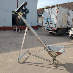 Convoyeur spiralé en acier inoxydable 5,5 kW à vitesse réglable incliné pour usine de fabrication - Product Image 1