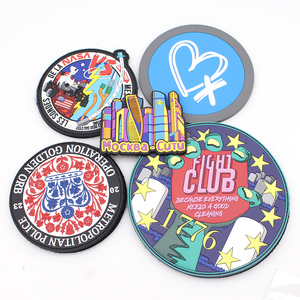 High Quality Custom Silicone and PVC Sun Patch <b>Black</b> Soft PVC Style with Lace Decoration Flower Shape Armband Hat Logo Patch - Product Image 2
