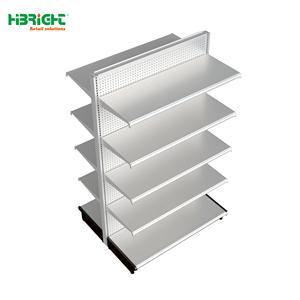 Black Double Sided Middle Island Gondola Shelving Unit - Product Image 3
