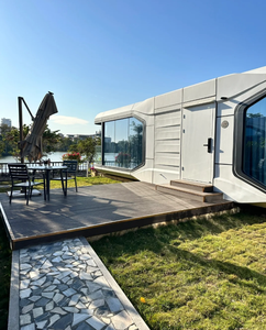 Casa Cápsula Espacial <span class=keywords><strong>de</strong></span> Lujo, <span class=keywords><strong>Hotel</strong></span> Cápsula Prefabricado con Dormitorio y Sala <span class=keywords><strong>de</strong></span> Estar - Product Image 3