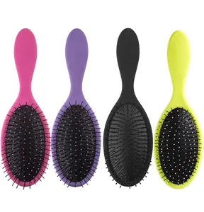 Toptan dolaşık açıcı saç fırçası için tangles peruk ıslak saç özel logo iğneli fırça