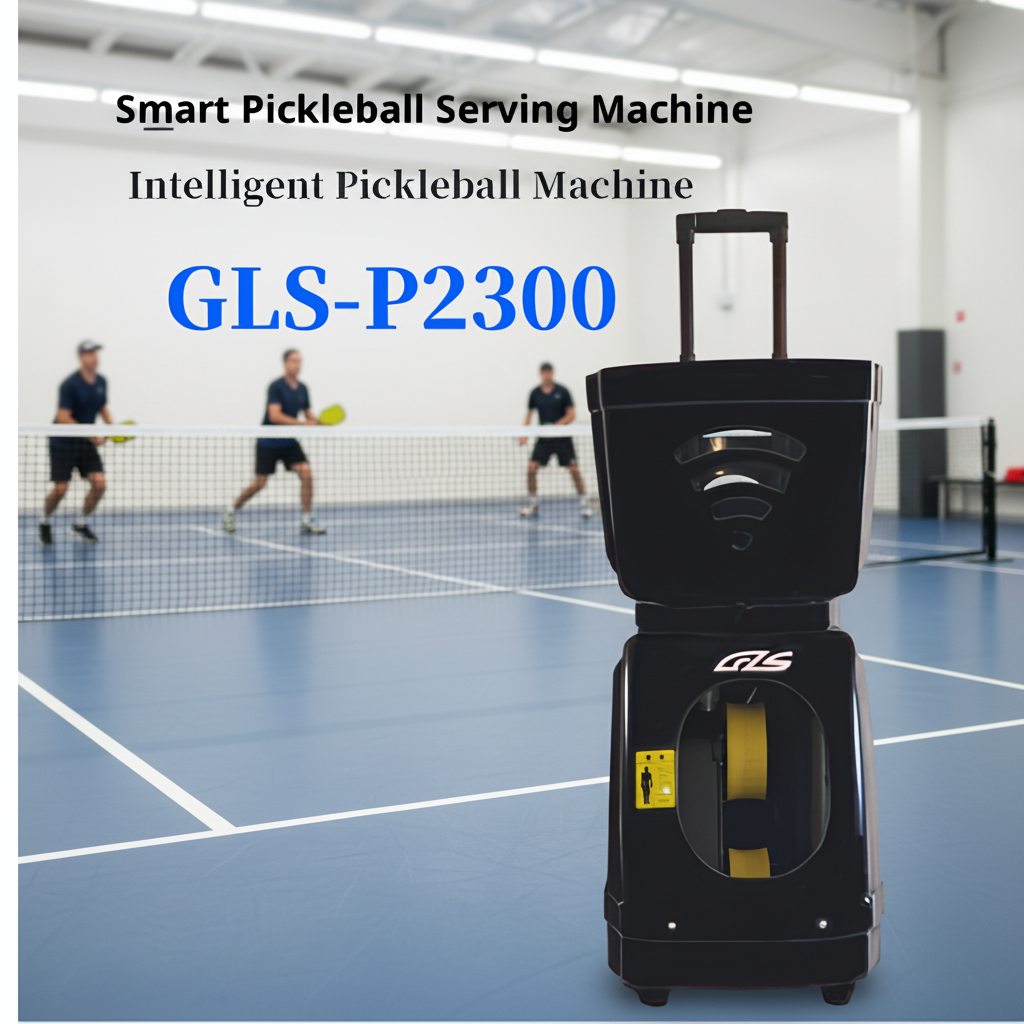Portable Pickleball Ball Machine Automatic Smart Trainer with Ball Toss Function for Solo Practice