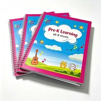 Cuaderno de Ejercicios Personalizado para Preescolar, Libro de Actividades Educativas para Niños con Encuadernación en Espiral, Impresión y Fabricación de Libros Escolares
