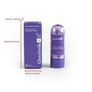 GlorySmile V34 Purple <strong>Toothpaste</strong> Tablets <strong>Colour</strong> <strong>Corrector</strong> Teeth Brightening Chewable <strong>Toothpaste</strong> 45pcs Portable Travel Friendly - Product Image 6