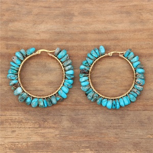 <span class=keywords><strong>Boucles</strong></span> <span class=keywords><strong>d</strong></span>'<span class=keywords><strong>oreilles</strong></span> ethniques faites à la main en pierre naturelle de jaspe impérial à <span class=keywords><strong>7</strong></span> <span class=keywords><strong>chakras</strong></span>, <span class=keywords><strong>boucles</strong></span> <span class=keywords><strong>d</strong></span>'<span class=keywords><strong>oreilles</strong></span> en fil enroulé bohème pour femmes, bijoux - Product Image 3