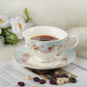 Luxury New Bone China Colorful Elegant Floral Gold Coffee Cup with Saucer British <strong>Tea</strong> <strong>Set</strong> 6+6 Classic Rose <strong>Tea</strong> <strong>Party</strong> <strong>Set</strong> - Product Image 4