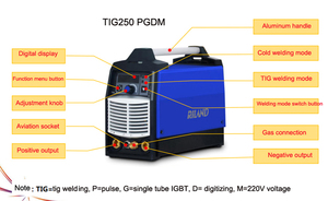 RILAND <span class=keywords><strong>Saldatrice</strong></span> <span class=keywords><strong>TIG</strong></span> Portatile Monofase 220V DC per Acciaio Inossidabile Nuova - Product Image 5