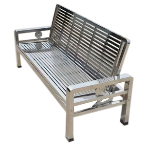 Sofá cama plegable y duradero de acero inoxidable para decoración del hogar, oficina, hoteles, restaurante, cafetería, sala de estar, muebles de exterior, sofá - Product Image 1