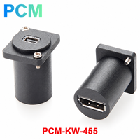 Adaptateur de montage mural Mini DisplayPort 20 broches femelle-femelle 4K 60Hz pour moniteur PC, KVM, AV, plaque murale, châssis
