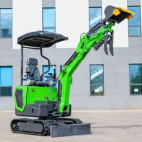 Mini-excavatrice compacte de 1,2 tonne, prix compétitif, mini-excavatrice hydraulique sur chenilles, moteur EPA, mini-excavatrice neuve