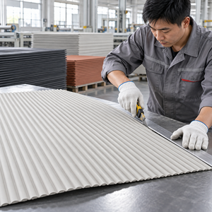 3D Wave Texture MCM Flexible Wall Tile Fluted Soft Ceramic Panel for Hotel Villa Spa <strong>Background</strong> Decoration - Product Image 5