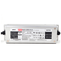 Convertisseur LED Mean Well XLG-200-H-A 200W à sortie unique en mode de puissance constante, transformateur à large plage d'entrée, garantie 5 ans