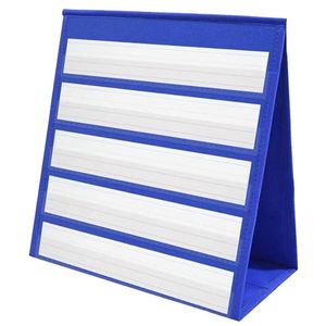 Wholesale Foldable Multifunction Double-Sided 12x13" Polyester American Style <b>Tabletop</b> Pocket Chart Five Layers Wall <b>Storage</b> for - Product Image 1