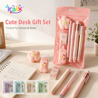 Ensemble de papeterie pour enfants de haute qualité, fabriqué directement par l'usine KAIX, coffret cadeau de papeterie kawaii de luxe, promotion scolaire pour enfants