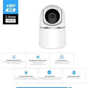Tuya 4MP PTZ video BABY MONITOR 2K WIFI Pet Camera quan sát ban đêm IP thông minh nhà không dây Camera giám sát theo dõi thông minh - Product Image 4