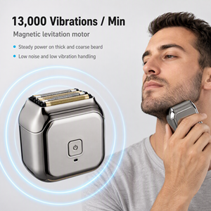 เครื่องโกนหนวดไฟฟ้า MENGLI 6334 สำหรับผู้ชาย, ใบมีด 6 ใบ กันน้ำ ชาร์จผ่าน USB ใช้ได้ทั้งแบบเปียกและแห้ง เหมาะสำหรับการเดินทาง - Product Image 3