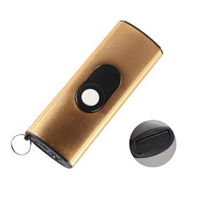 Wholesale Lightweight Sabre LED USB Flashlight Mini Black Keychain Design for Women Compact Lightweight Promotional Flashlights