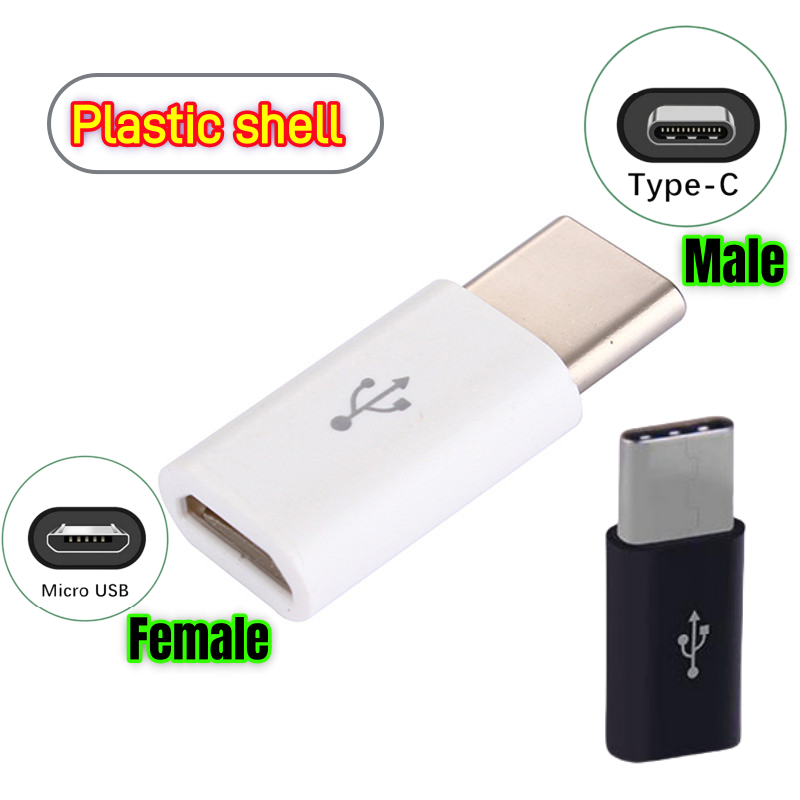 Plastic Shell Micro F to Type-C