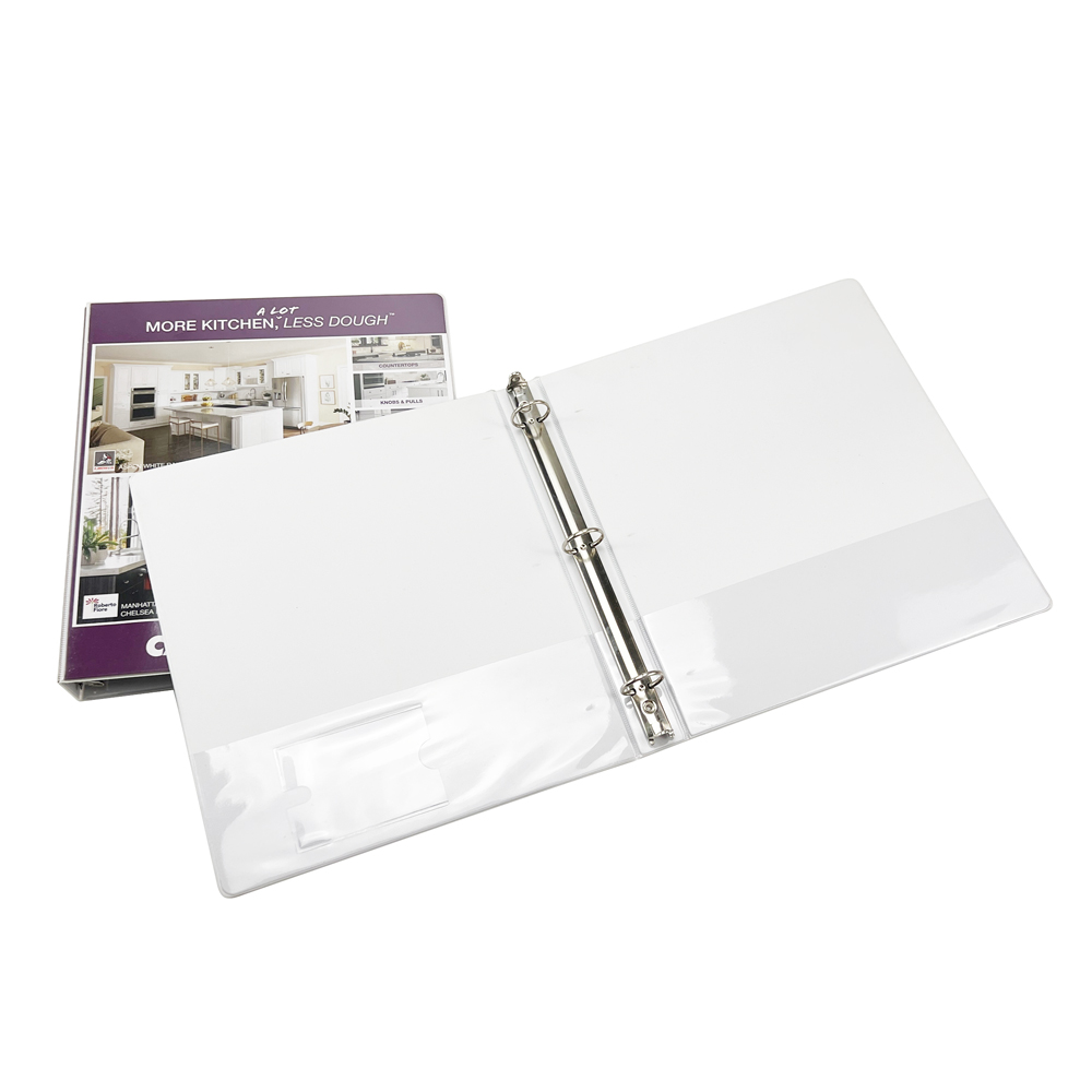 office supplies business stationery A4 FC organizer box document paper file folder with PVC metal clip