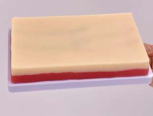 चिकित्सा विज्ञान सिलिकॉन इंजेक्शन प्रशिक्षण त्वचा पैड नरम इंजेक्शन प्रशिक्षण त्वचा मॉडल, जहाजों के साथ उप-कटेटेटियल इंजेक्शन प्रशिक्षण त्वचा मॉडल - Product Image 4