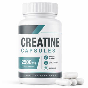 Private Label Adult Sports Nutrition <b>Protein</b> Electrolyte 5000mg Pure Pump It Micronized Monohydrate Creatine Capsules 60 GMP - Product Image 1