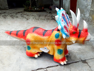 Coche de dinosaurio animatrónico con arranque por moneda para parque de atracciones, venta de fábrica - Product Image 6