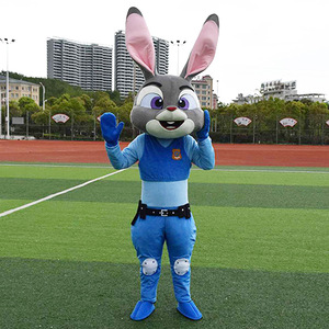 Costume de dessin animé Judy Rabbit, costume de poupée Zootopia, costume de Nick Fox, accessoires de performance, costume de poupée ambulante - Product Image 6