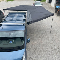 Auvent de camping 4x4 tout-terrain extensible à 270 degrés, 2,5 m, grand espace, avec tiges en aluminium, autoportant, pour côté de voiture