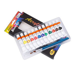 <span class=keywords><strong>Cours</strong></span> de peinture acrylique et ensemble de peinture acrylique 12ml 12 couleurs - Product Image 4