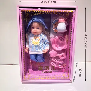 New Realistic Reborn Doll 12 Inch Full Body Soft Silicone Doll Box With Different Expressions Adoption Toys